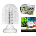 Turtle Brush with Suction Cup, Screw The Upgraded Turtle Scrub Brush Tightly on The Glass, It is Not Easy to Fall Off and Slide, Helping The Turtle Remove Dirt on The Back and Abdomen.