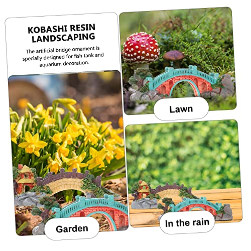 2pcs Resin Bridge Ornament for Fish Tank and Aquarium Decoration Lightweight Landscape Decor for Aquatic Environments for Use Style
