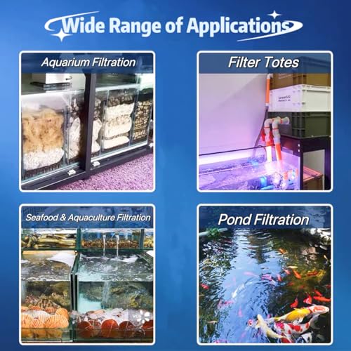 Crushed Coral for Freshwater Aquarium,Fish Tank Crushed Coral Aquarium Filter Media for Freshwater Aquarium Ph Aquarium Bio Filter Media Bag Reusable Aquarium Filter