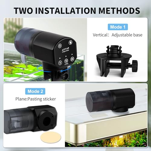 Automatic Fish Feeder for Aquarium: Rechargeable Fish Feeder Dispenser,Moisture-Proof & 200ML Large Capacity Betta Turtle Vacation Feeder,Auto Fish Food Dispenser Timer for Weekends/Business - size: CY-059C