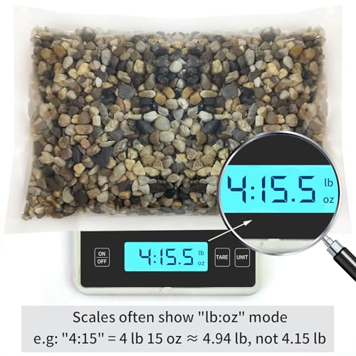 FANTIAN 5 lbs Aquarium Gravel, Pea Gravel for Fish Tank,1/4 Inch Decorative River Rocks for Aquarium Succulent Vase Plant Soil Cover and Outdoor Landscaping - size: 1/4 Inch