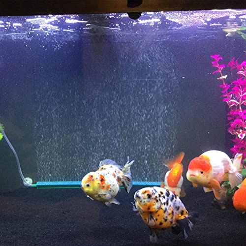 Fish Tank Air Bubble 2-Piece Aquarium Mineral Air Bubble Air Stone Bar Hydroponics 16-Inch, Green/Blue