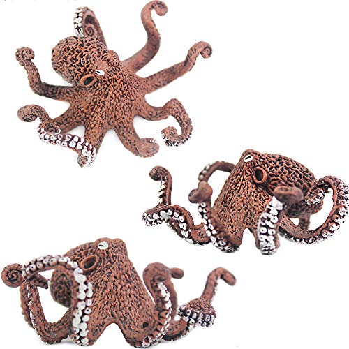 Oncpcare 2 Pack Dutch Kraken Aquarium Decor, The Mysterious Legend Octopus Figure Aquarium Ornament Fish Tank Landscape Artificial Sea Life Replica Decoration Accessories - color: Octopus 2p