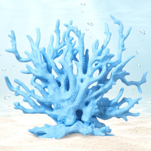 Artificial Aquarium Coral Ornament, Plastic Fish Tank Plants Decoration, Fish Tank Fake Coral, Cute Fish Tank Decorations, Multi-Purpose Simulation Water Grass for Aquarium Landscape