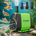 800gph Small Pond Pump: 45w Adjustable Flow Circulate 500-1200 Gal Pond 1-2 Times in 1.5 Hour - 3 Year Durable Operation Keep Water Fresh for Koi health - size: 800GPH 45Watt