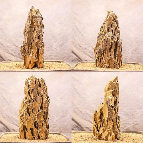 Natural Dragon Rock Carefully Selected Mixed Sizes, Decorative Aquarium Rocks, Aquarium Stones for Fish Tank (7.1lb-Large) - size: 7.1lb-large