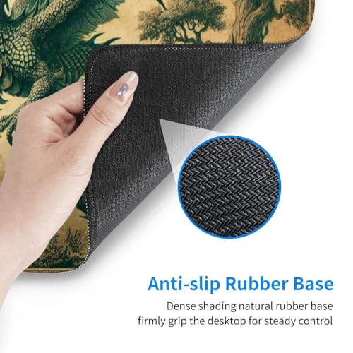 Dragon Mouse Pad XL Large Mousepad Non Slip Rubber Base Desk Mat for Laptop Computer Gaming 31.5" X 12" - color: Dragon
