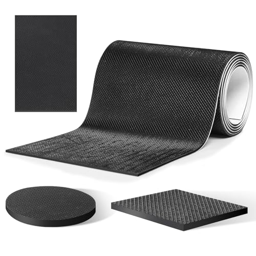 CHUNZEXI Non Slip Furniture Pads, Self Adhesive Rubber Pads with Anti Skid Stickers, Cuttable Rubber Sheet for Furniture and Appliances (4” × 40”) - size: 4x40 inch 1 Rectangular