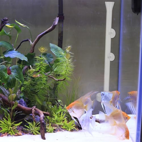 Glass Fish Feeder Tube with Shrimp Feeding Dish 40cm Aquarium Fish Tank Supplies for Shrimp