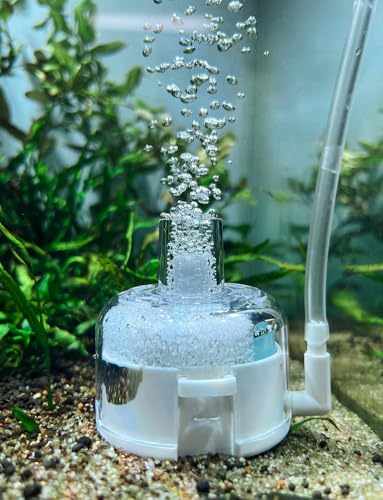 UPETTOOLS Mini Aquarium Sponge Filter, Small Fish Tank Filter Submersible Fish Filter Built-in Air Bubble Stone and Bio Balls for Fish Tanks up to 5 Gallon (Air Pump Not Included) - size: BT301