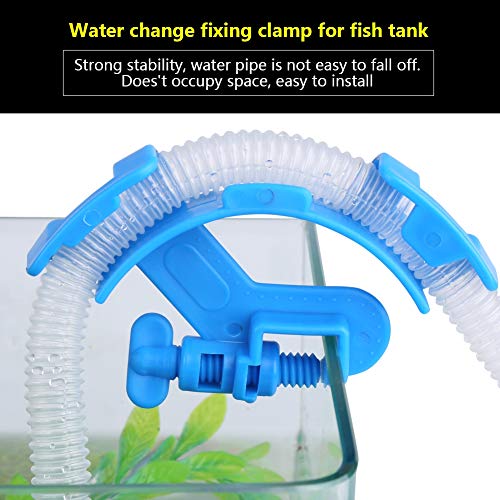 TOPINCN Aquarium Water Pipe Holder, Water Tube Clamp Fish Hose Holder Aquarium Hose Holder Fixed Clamp Clip Air Water Pipe Clip for Fish