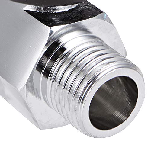 2 Pack Brass Mini Ball Valve 1/4" NPT Female x Male Thread Shut-Off Valve (1/4" NPT) - size: 1/4" NPT