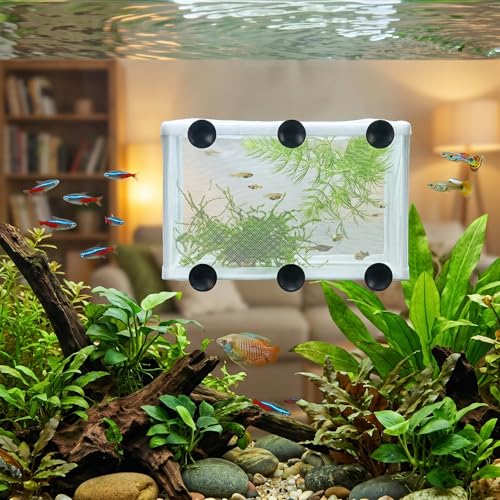 Fish Breeding Aquarium Box, Multifunctional Fish Breeder Box for Small Fish, Size L - size: Large