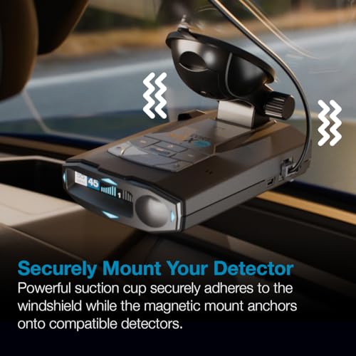 Escort Original Radar Detector EZ Mag Mount - StickyCup Silicon Suction Cup (Black) for Escort Models MAX 360/c MKII, Redline 360c, MAX 3, Cobra RAD 700i and Additional Models - style: EZ Mag Mount