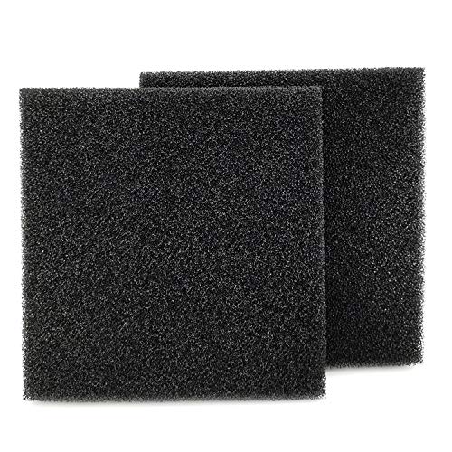Hipanda Filter Foam Sponges, Bio Sponge Filter Media Pad, Cut-to-Size Foam for Aquarium Fish Tank (9" x 9" x 1",2pcs) - size: 9" x 9" x 1" (2pcs)