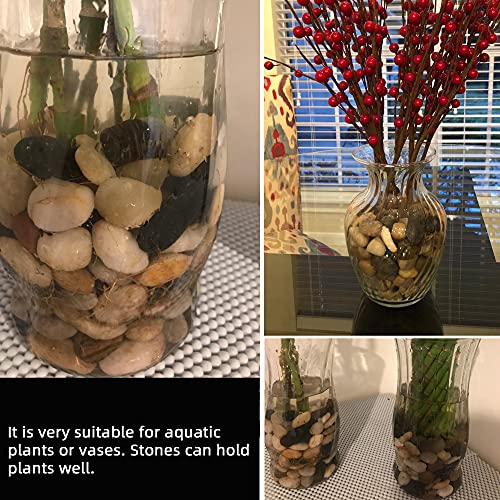 18-lb Bulk Bag Pebbles for Plants 1-1.5 ” Aquarium Gravel River Rocks Garden Outdoor Decorative Stones