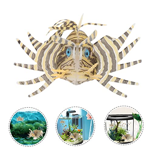 YARNOW Fish Tank Accessory Realistic Landscape Fake Fish Safe Suction Cup Silicone