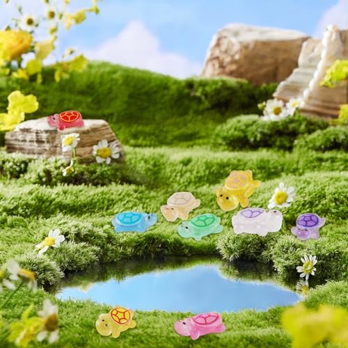 Tmtains Slime Charms Kawaii Resin Charms 3D Cute Nail Charm Mini Flatback Luminous Animal Charm Bulk Resin Jewelry Making Turtle Embellishments Supplies for Cell Phone Scrapbooking DIY Crafts - color: Eb 200Pcs Resin Turtle