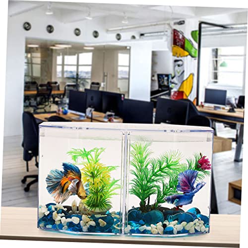 ibasenice Multi-Function Transparent Isolation Box for Betta Fish Practical Aquarium Accessory for Breeding and Easy to Clean Safe Material for Fish Tanks