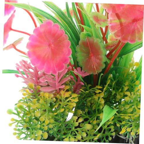 Toyvian 9pcs Broken Barrel Fish Tanks Decor Artificial Plants Aquarium Accessories Fish Tank Ornaments for Betta Cave Hide Aquarium Decorations