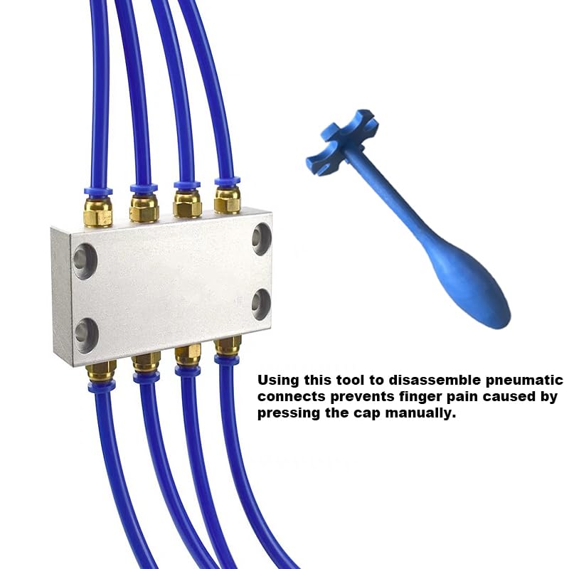 5/32" to 5/8" (4mm to 16mm) Push-to-Connect Fittings Disconnect Tool,Removal Tool for Quick Connect Air Hose and Push-fit Pneumatic Fitting.