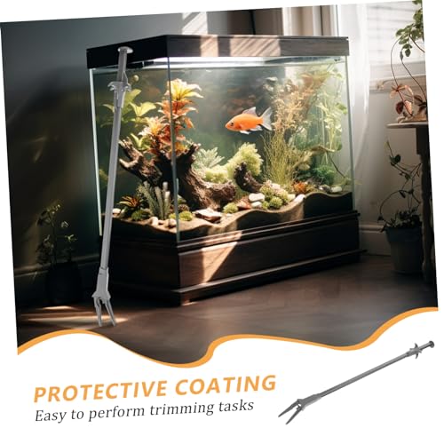 Fish Tank Plant Tweezers Pool Pliers Aquarium Tong Large Aquarium Net Curved Fish Tank Tubing Aquarium Grabber Tool Aquarium Plant Aqua Aquarium Tweezers Long Black