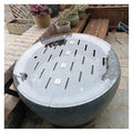 Round Acrylic Fish Tank Cover, Folding Flip-Top Anti-Jump Lid with Hole, Protect Fish from Jumping Out, Ideal for Cats and Aquatic Pets, Durable and Stylish Design - size: 70cm/28in