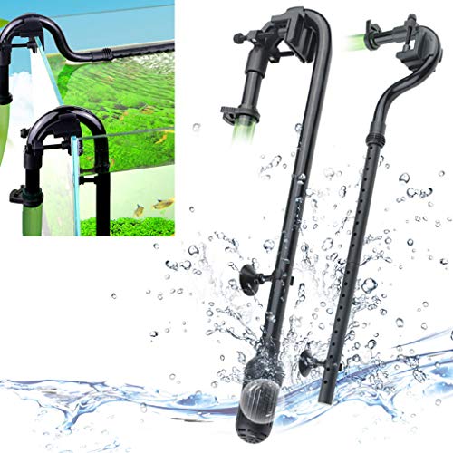 Aquarium Canister Filter Intake Outlet Tube 16 mm Plastic Replacement Set External Filter Accessories with Strong Suction Cups for Fish Tank Water Circulation