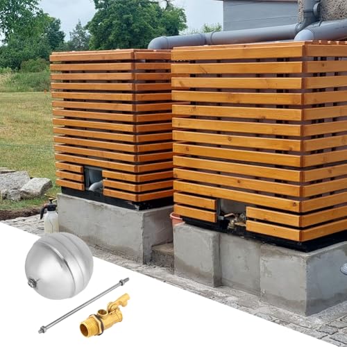 Stainless Steel Float Ball Valves, Water Tank Float Valve Floating Ball Valve Fittings Automatic Water Level Flow Control Sensor Switch Hydraulics for Aquarium Pond Tower DN15 1/2 Inch Male Thread