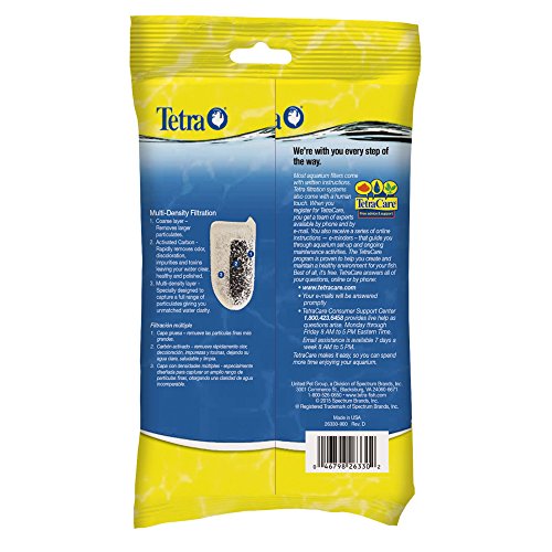 Tetra Carbon Filters 2 Count, For aquariums, Medium, Fits Tetra Whisper EX Filters, Tetra Whisper EX20 Carbon Filters, Medium, 2-Count - size: 2-count, style: medium | ex20