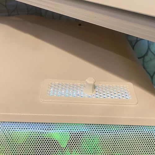 Feeding Hole Cover for Fluval Flex 57L (15 Gal) Aquarium, Aquarium Lid with Ventilation and Feeding Access, Secure Seal Accessory, Reduces Evaporation and Fish Escape (White) - color: white