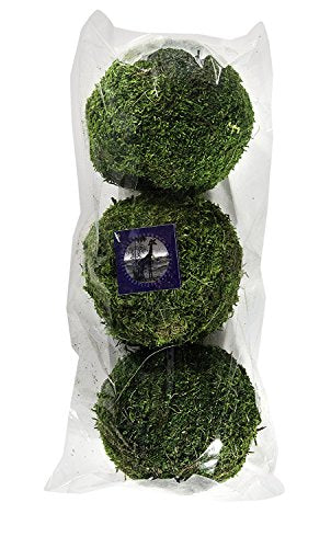 SuperMoss (25541) Moss Balls, Fresh Green, 4" (3 pack) - color: Fresh Green, size: 4" (3 pack)