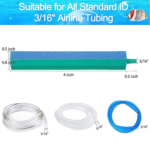 5 PCS Aquarium Air Stone Kit 4 Inch Mini Bubble Bar Square Oxygen Diffuser Release Mineral Airstones for Pumps for Your Fish Tank Oxygenation Needs - size: 4 inch