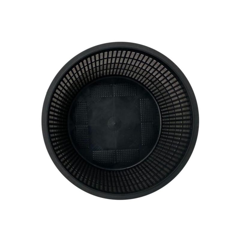 Chalily 7.5" Round Mesh Aquatic Plant Pot Great for Water Lilies, Lotus, and Other Pond Plants Round Plastic Planter for Outdoor Ponds Terrific for Aquatic Soil Plant Basket - size: 7.5" Round Mesh Basket