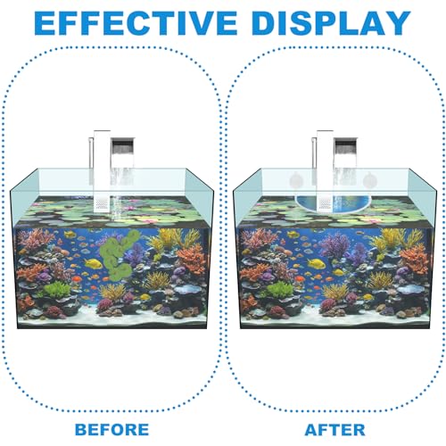 2 Pcs Aquarium Floating Plant Corral, Floating Plant Fence for Aquarium Accessories, Separates Floating Plants, Auto-Adjusts Height with Water Level, Suitable for All Floating Plants and Aquariums.