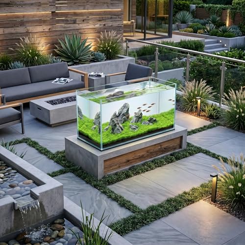 TEHAUX 2PCS Aquarium Leveling Mat, 30 x 15 Inch Neoprene Non-Slip Shockproof Fish Tank Pad, 0.2" Thick Waterproof Tank Base Cushion for Uneven Surfaces, Floor & Desktop Protector (Black)