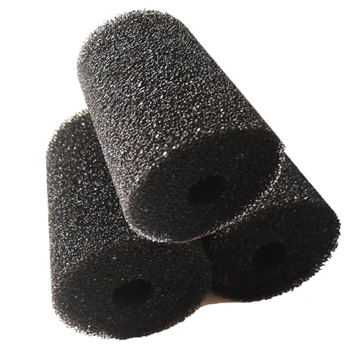 X-Large Foam Filter Sponges for Canister Filters and Aquaclear 70/110 Filters Overflow Filter Box Intake Round Pre-Filter 5.91" x 4.13", 3 Pack - size: 3 Pack