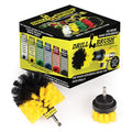 Bathroom Cleaning Brush Set - Cleaning Scrub Brush - Tile Cleaning Brush - Power Cleaning Brush - Scrub Brush - Brush Cleaning Tool - Grout Cleaning Tool - Home Cleaning Gadgets - Clean Shower Brush - color: Yellow