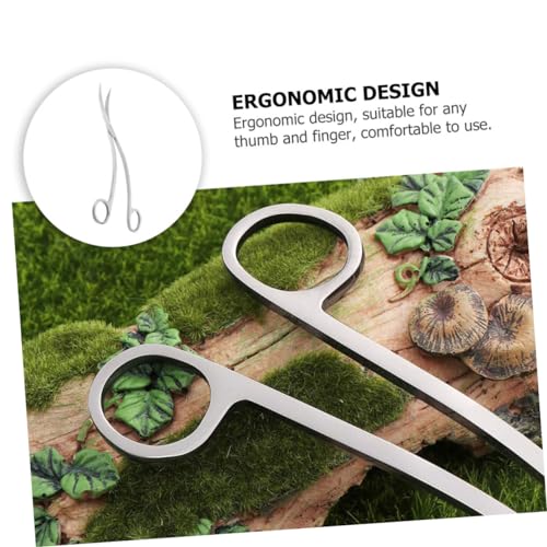 BESPORTBLE Stainless Steel Wave Scissors for Aquascaping Aquarium Plant Trimming Tools for Intricate Landscaping and Maintenance Fish Tanks