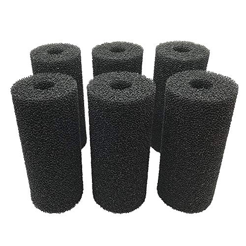 5.9″ Big Prefilter Sponge Foam Replacement Filtration Kit for Pond Aquarium Fish Tank, 6 Pack - size: 6 PCS