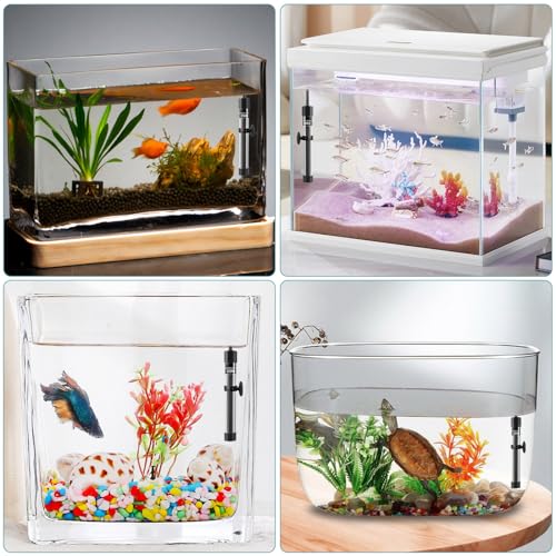 HITOP 35W Super Mini Aquarium Heater: Adjustable Heater for Small Fish Tank 4-10Gallons, with External Controller, Betta Heater for Fish Bowls(35W) - style: 35W(4-10Gal)