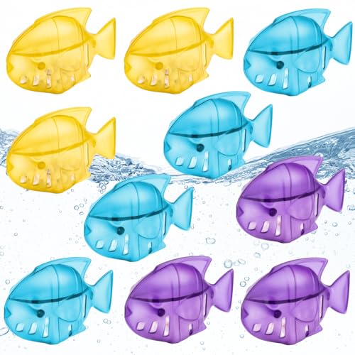 Leemone Humidifier Cleaning Fish for Humidifiers & Fish Tanks, 10 Pack Humidifier Cleaner, Purifies Water, Reduces Scale - color: Fish-10p Colorful