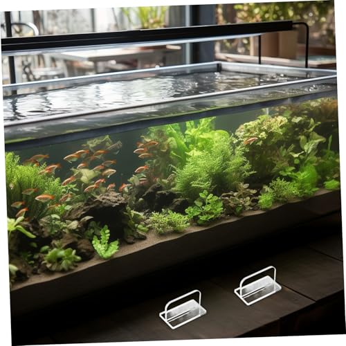 HANABASS 4pcs Acrylic Aquarium Lid Handles Sturdy Fish Tank Cover Parts for Easy Installation and Water Changes Design for Enhanced Aesthetic Aquariums