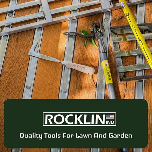 Rocklin™ Lawn Leveling Rake – 22” x 10” Stainless Steel Leveling Tool with 78” Handle | Smooth & Level Soil or Grass | Durable Leveling Tool for Lawn, Yard | Fathers Day Gift for Dad, Husband & Men - size: 22 Inches