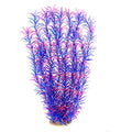 Aquarium Fish Tank Decoration,Large Artificial Plants for Fish Tank 21 inches Tall,Safe for All Fish, Purple