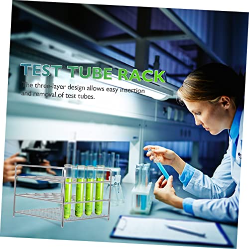 1Pc Test Tube Rack Laboratory Tube Holder with and Easy to Store and Clean for Scientific