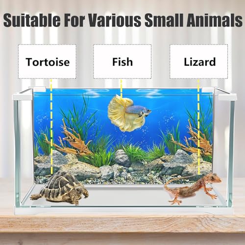 XCNO Aquarium Background Poster Water Plants 3D Coral Fish Tank Background Picture Double Sides Fish Tank Stickers 10 20 Gallon Tank 12"x 25" - color: Sea World, size: 11.6" x 25" In