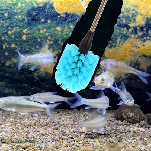 11 in 1 Fish Tank Aquarium Cleaning Brush Kit,Aquarium brushSutiable for Acrylic Fish Tank, and Plastic Fish Tank,Glass Fish Tank,Non Rusting,Fish Tank Cleaning Tools