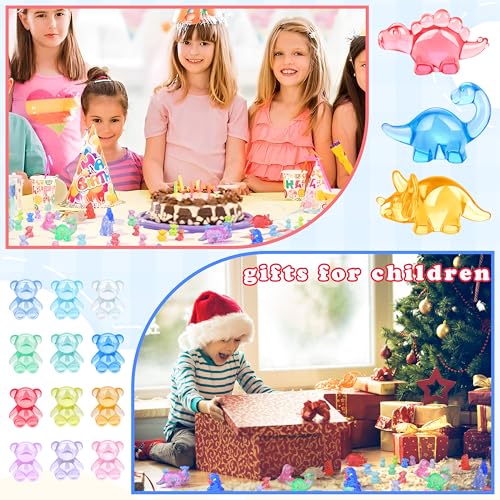 200PCS Mini Resin Bears Figures Cute Tiny Teddy Bears Trinkets Small Plastic Miniature Animals Figures Bulk for Fairy Garden Classroom Prizes Vase Filler Gifts Party Favors Office Desk Decor - size: Bear (200PCS)