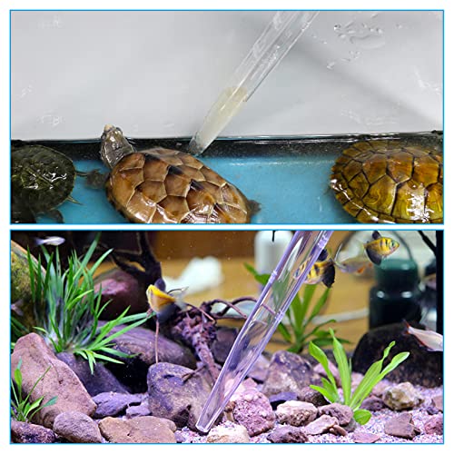 Manual Fish Tank Water Changer Aquarium Dropper, 30ml Aquarium Clean Pipette Dropper, Fish Tank Cleaning Waste Remover, Aquarium Gravel Cleaning Straw, Blue - color: Blue